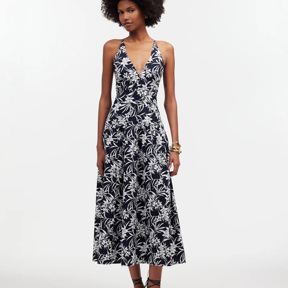 Madewell halter midi dress size 14